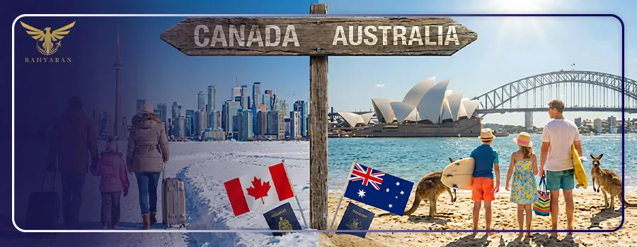 مقایسه ساختار کلی سیستم مهاجرتی کانادا و استرالیا